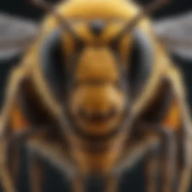 Anatomy of a Bee Diagram illustrating the anatomy of a bee