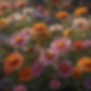 Diverse Floral Species for Bees A variety of flowers that attract bees