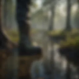 A serene swamp landscape showcasing rich biodiversity