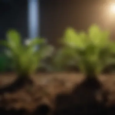 Comparative Growth Analysis: UV Light vs Natural Light Comparison of plant growth under UV light and natural light