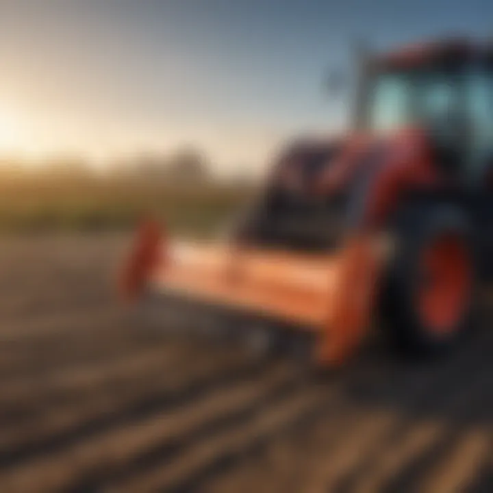 Titan Attachments pallet forks in action on a farm