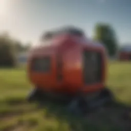 Titan generator in a lush field