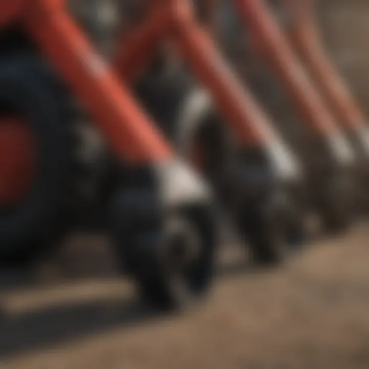 Close-up of Titan pallet forks showcasing innovative design