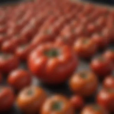 Sustainable Materials in Tomato Packaging Sustainable materials used in tomato packaging for eco-friendly distribution.