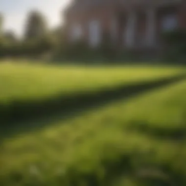 Restoration of Lawn Health After Treatment A healthy lawn post-treatment with weed killer