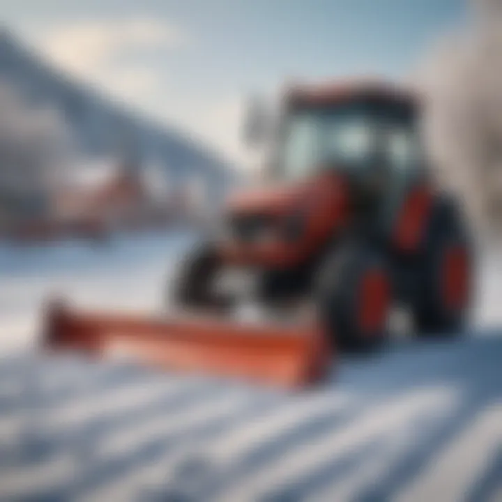 Comparison of traditional snow clearing methods and turf snow pushers