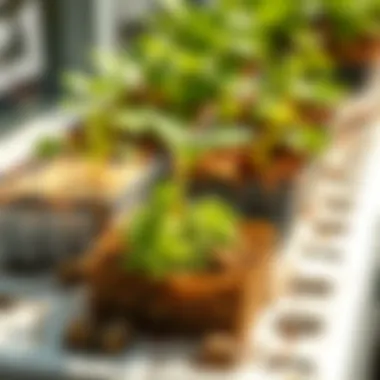 Diverse growth mediums used in hydroponics