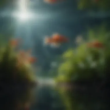 Healthy Aquatic Ecosystem Aquatic ecosystem showcasing healthy fish