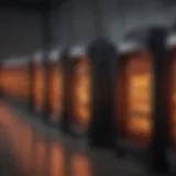 Variety of commercial space heaters displayed