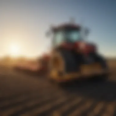 A Countyline rototiller in action on a farm field