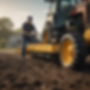 Routine Maintenance of Countyline Rototiller Maintenance check on a Countyline rototiller