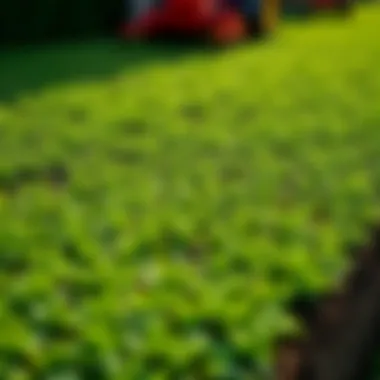 Vibrant Sod Ready for Your Landscape Lush green sod ready for installation in a garden