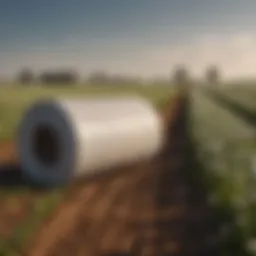 Curity cotton rolls displayed in a field setting