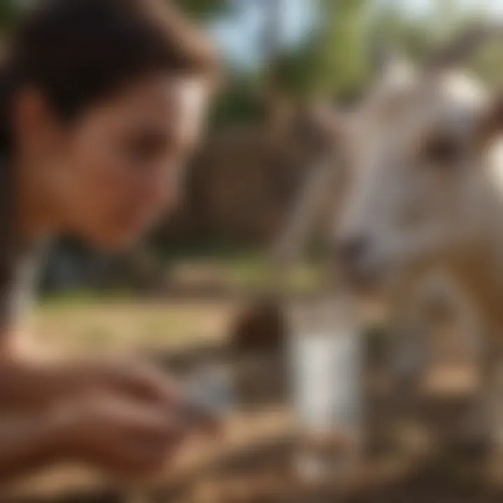 Measuring dosage for goats