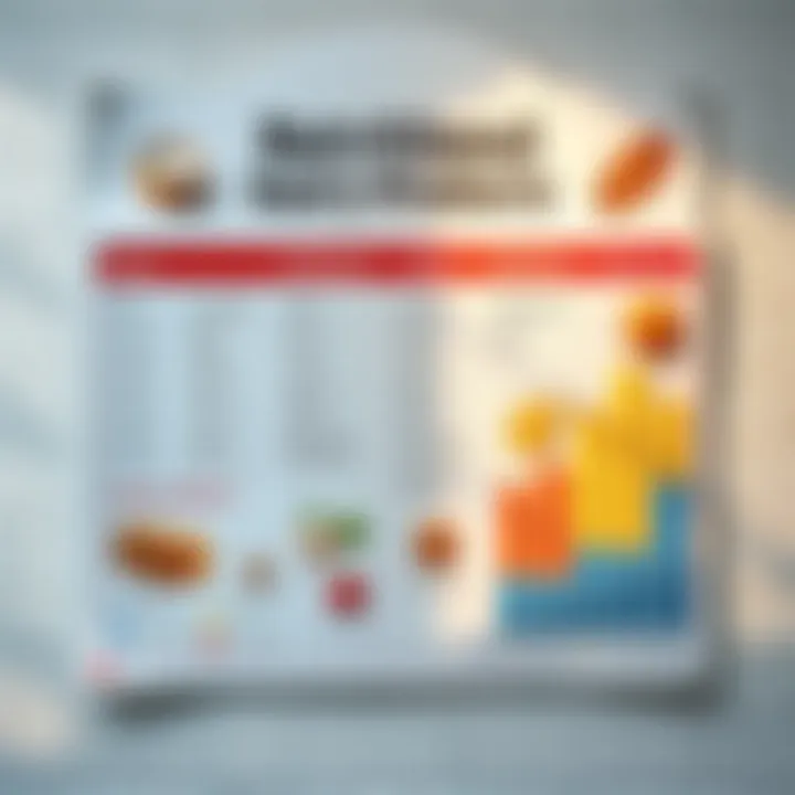 Chart showcasing alternative dairy-free products and their nutritional benefits