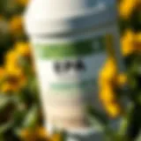 A close-up of an EPA registered disinfectant label