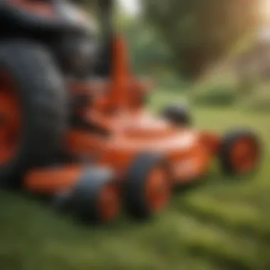 Diagram illustrating the integration of foot throttles in modern mower design.