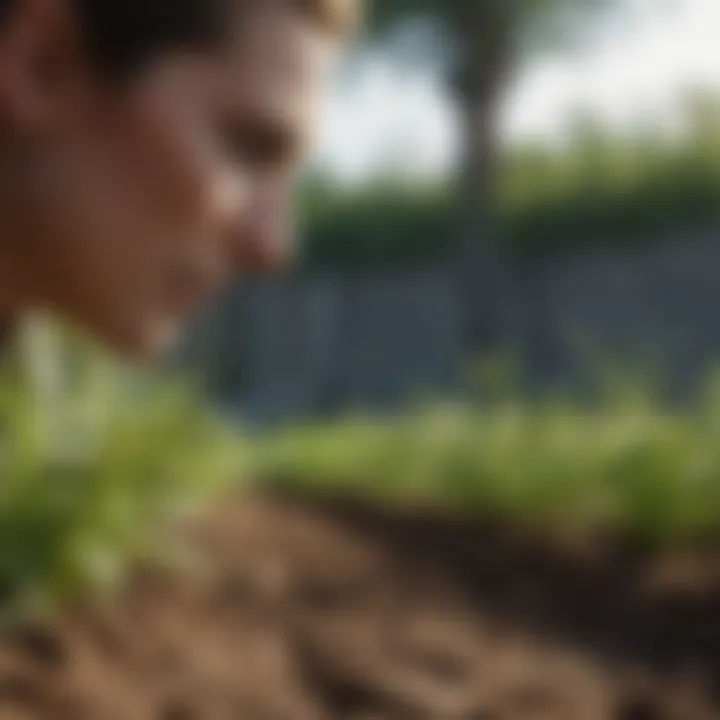 A close-up of healthy plants thriving in a sustainable farm