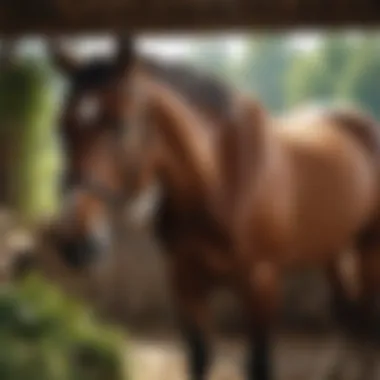Exploring Alternative Therapies A horse receiving alternative therapy treatment