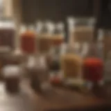An assortment of equine medications in various containers