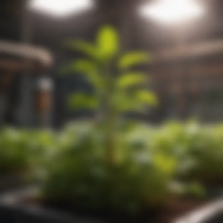 A visual representation of nutrient solutions used in hydroponic gardening