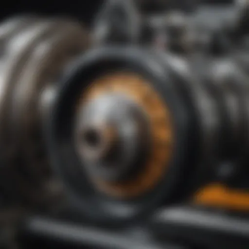 Detailed diagram of idler pulley assembly highlighting key components