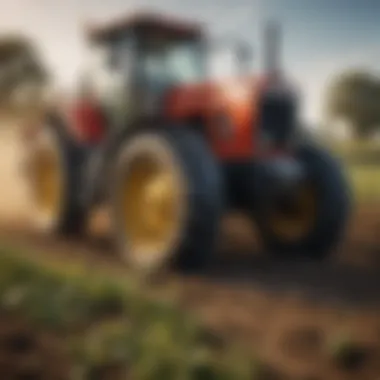 Diverse Agricultural Equipment Illustration of agricultural equipment showcasing various types of machinery