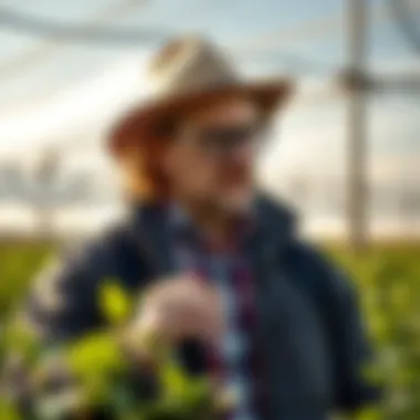 Exploring Alternative Agricultural Practices An agricultural expert discussing alternative practices