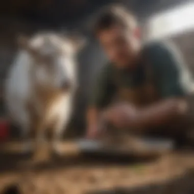 Essential Maintenance for Pygmy Goat Feeders Maintenance practices for pygmy goat feeders illustrated.