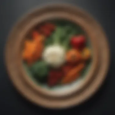 Seasonal Vegetables on a Plate A colorful plate filled with a variety of seasonal vegetables