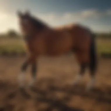 An informative diagram illustrating the estrous cycle in equines