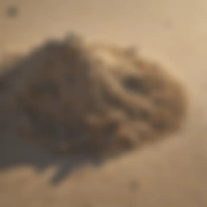 Close-up of sand spurs on a Florida beach