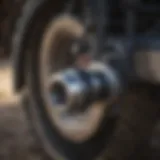 Close-up of an SSQA adapter integrated into agricultural machinery