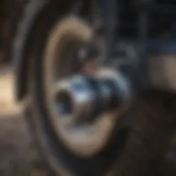 Close-up of an SSQA adapter integrated into agricultural machinery