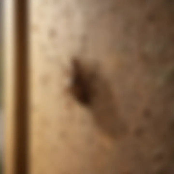 Signs of termite infestation in a residential setting
