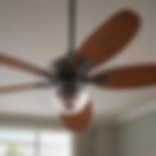 Elegant design of a modern 48 DC ceiling fan