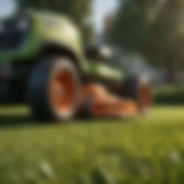 Lush green lawn with perfectly cut grass showcasing effective mowing