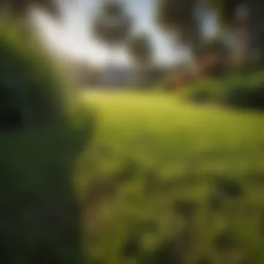 A lush St. Augustine lawn showcasing vibrant green grass