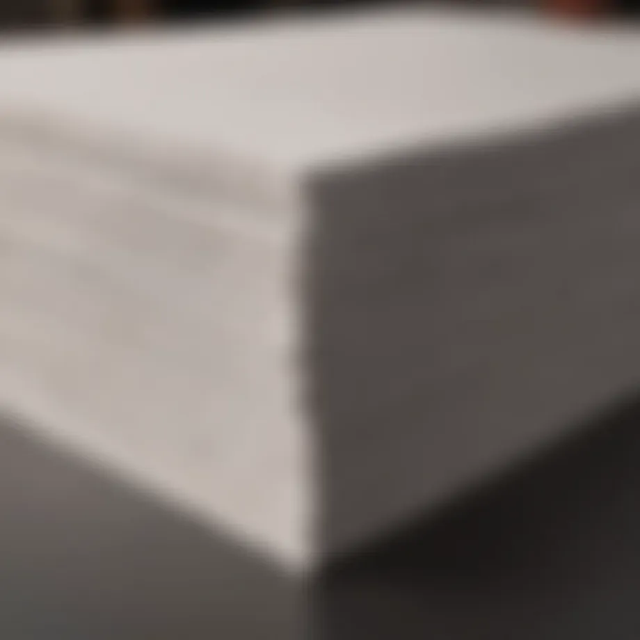 White coroplast sheets stacked for agricultural use