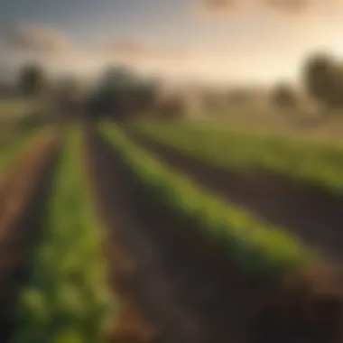 Sustainable Practices in Agriculture A modern agricultural setup demonstrating sustainable practices