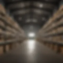 Interior view of a 20 by 20 storage building showcasing efficient organization for agricultural supplies.