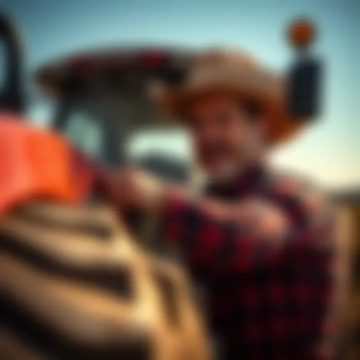 Tractor Supply Clear Coat application on farm equipment