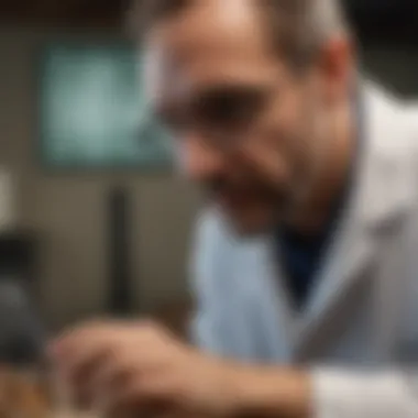 Veterinary Role in Tick Treatment for Livestock Veterinarian examining livestock for ticks