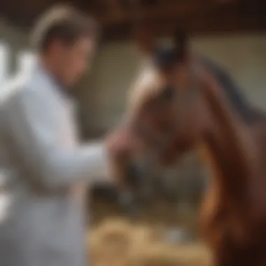Veterinarian and Equine Parasite Management Veterinarian discussing parasite management strategies