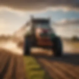 Wylie sprayer in action on a farm field