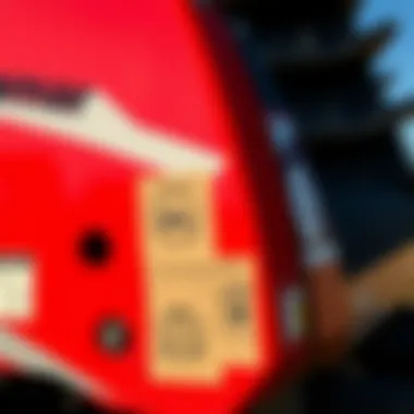 Close-up of Yanmar baler technical specifications