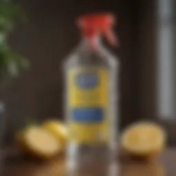 Zep disinfectant bottle with lemon design
